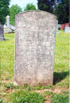 A picture of James Brainerd Taylor's gravestone